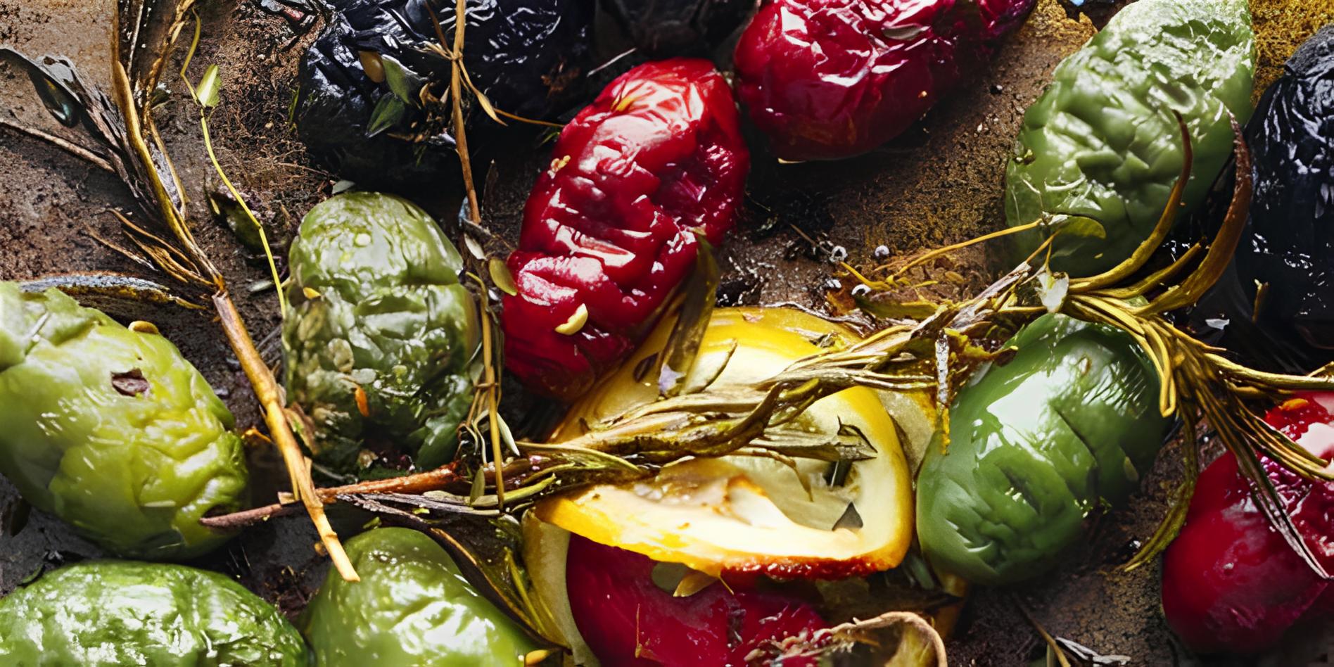 Roasted Olives with Lemon, Garlic and Herbs
